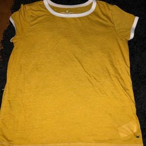 Yellow Short sleeve shirt